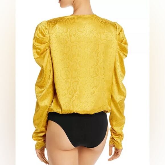 Wayf Sav jacquard snakeskin bodysuit Size L - Picture 11 of 11